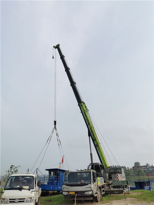 宁远县桥梁建设吊装案例